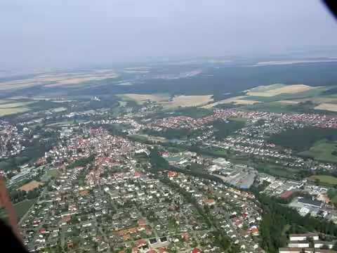 Büren: Westfalen aerial view from south
