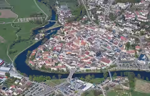 Cham: Aerial image of view from the