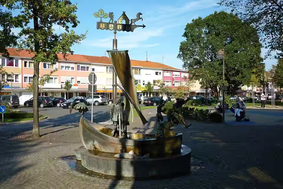 Espelkamp: Breslauer Straße Brunnen