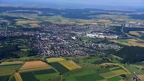 Ansicht von Giengen an der Brenz