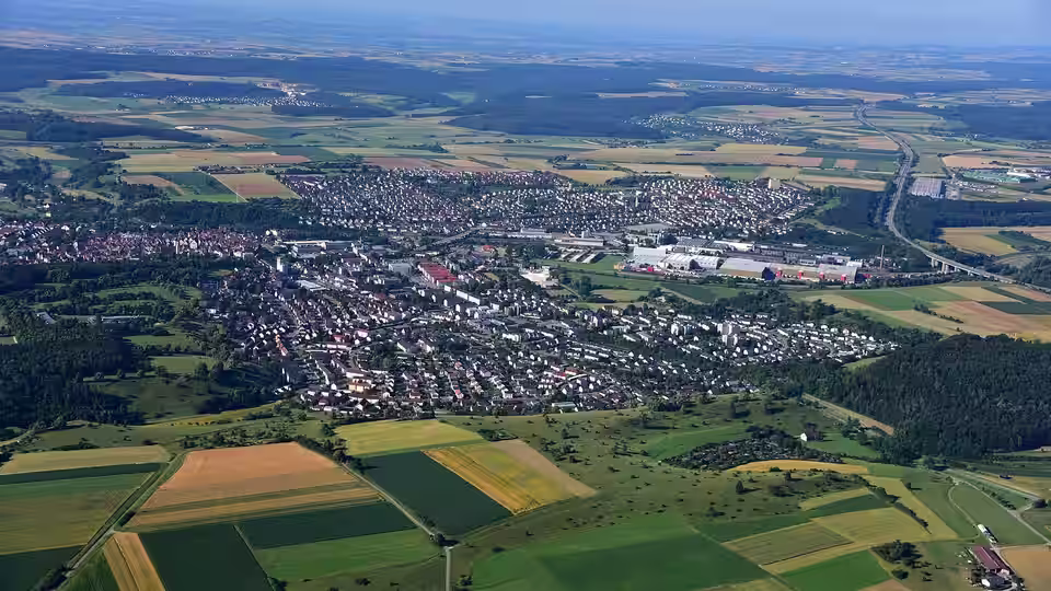 Ansicht von Giengen an der Brenz