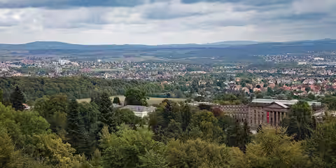 Kassel: Blick vom Bergpark Wilhelmshöhe