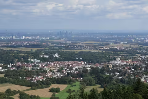 Kelkheim: Blick vom Großen Mannstein am Staufen