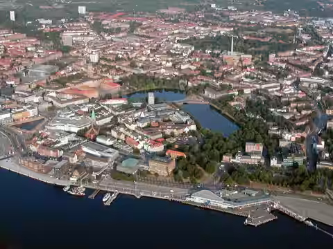 Kiel: KielerStadtzentrumLuftaufnahme