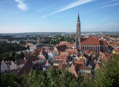 Landshut: Kirche St. Martin 15. Jh. Sicht