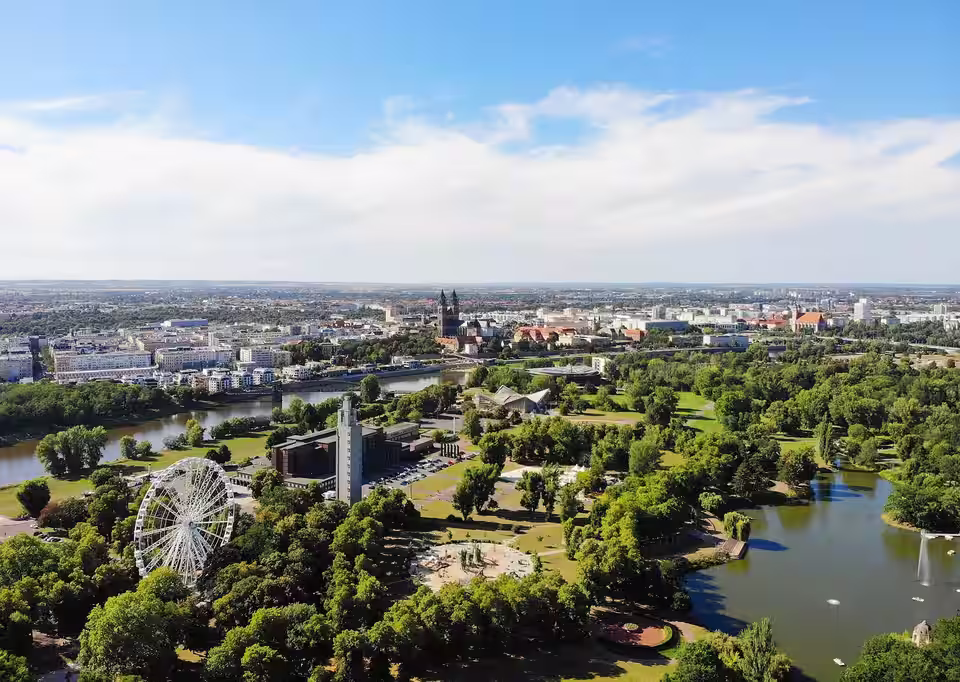 Magdeburg: Aerial view