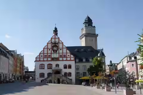 Plauen: Altes und Neues Rathaus
