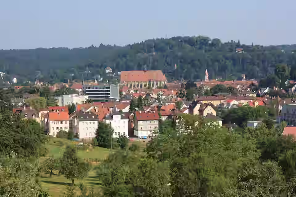 Schwäbisch Gmünd: Stadtansicht Schwaebisch Gmuend