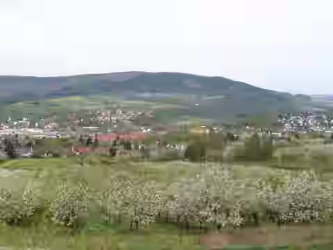 Witzenhausen: Talblick auf zur Kirschblüte ds wv